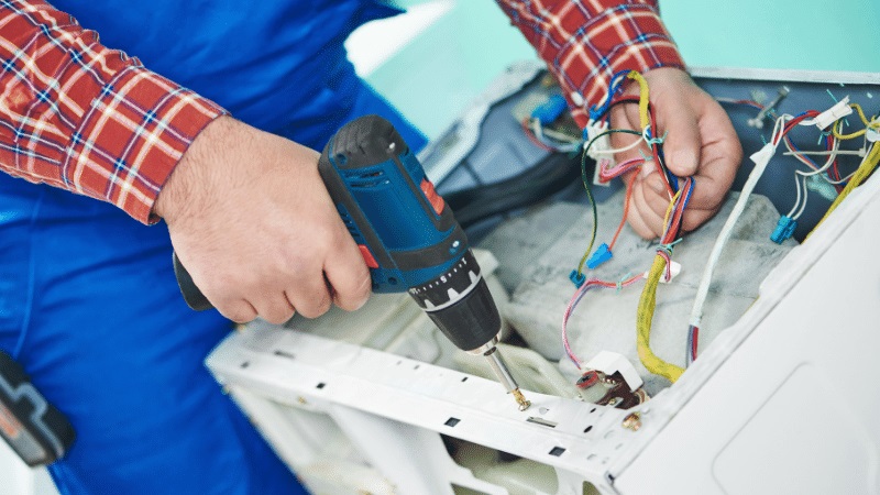Selendi Fujitsu Fujitsu çamaşır makinesi kart tamiri – Su almama arızası orijinal parça ile giderildi. - Teknik servis örneği